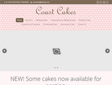 Tablet Screenshot of coastcakes.co.uk